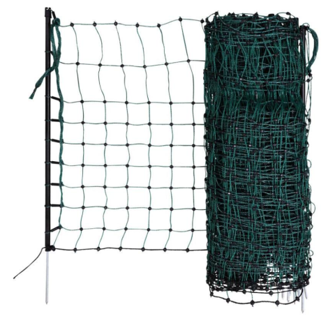Plasă Gard Electric - Plasă gard electric pentru iepuri 50 m – 65 cm, verde/negru