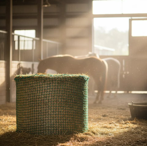 Plasă pentru fân pentru baloți rotunzi – polipropilenă, verde [1]
