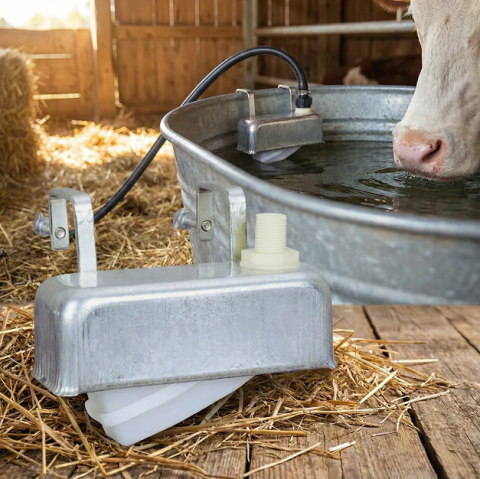 Zootehnie - Plutitor metalic cu sistem de prindere 1/2