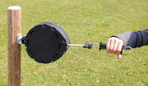 Poartă cu bandă de 20mm pentru gard electric - 19m [2]