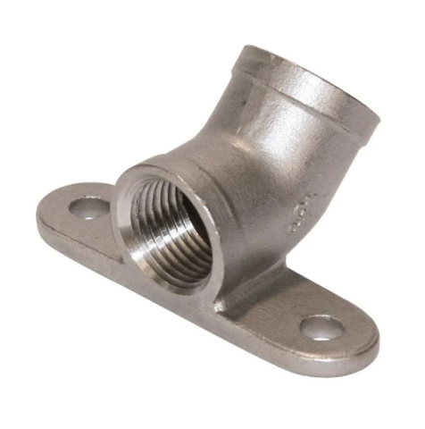 Racord (cot) 45 grade fixare suzetă adăpare – oțel inoxidabil [1]