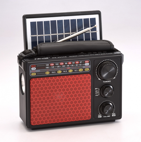 Radio Solar cu 3 benzi MP3 USB Card TF cu Lanternă și acumulator încorporat [2]