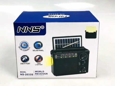 Radio Solar cu 3 benzi MP3 USB Card TF cu Lanternă și acumulator încorporat [5]