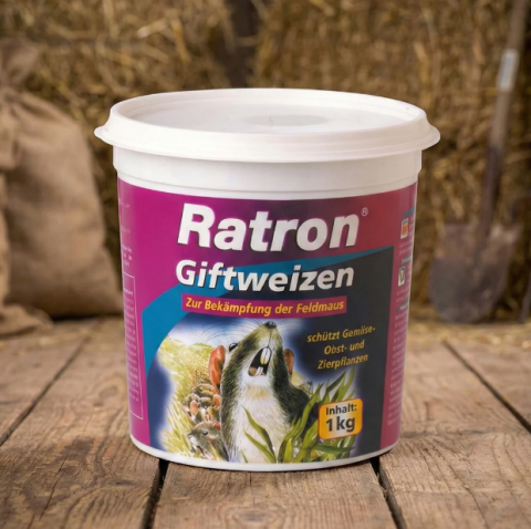 Zootehnie - Ratron grâu otrăvit – 1 kg, împotriva șoarecilor de câmp