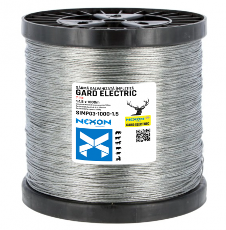Fir/Sârmă pentru Gard electric - Sarma impletita gard electric NEXON 1000m fi 1.5mm
