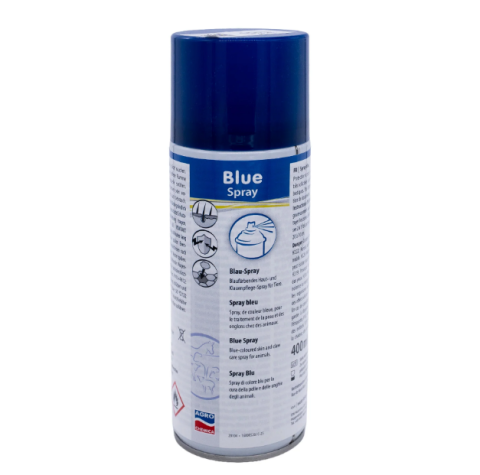 Îngrijirea animalelor - Spray albastru dezinfectare animale 400ml