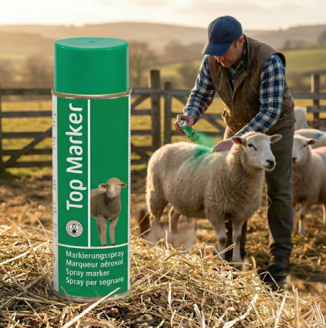 Zootehnie - Spray marcare animale verde 500 ml TopMarker