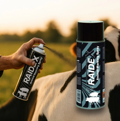 Zootehnie - Spray marcare bovine suine negru Raidex