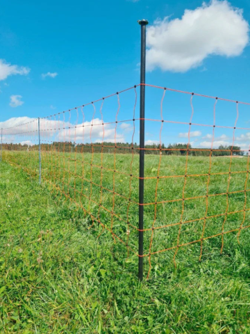 Stâlp de sprijin din oțel galvanizat pentru plasă gard electric – 120 cm [4]