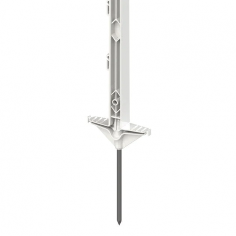 Stalpisori plastic Alb NEXON HIGH (mai solid) 156cm pentru gard electric 30 bucati [1]