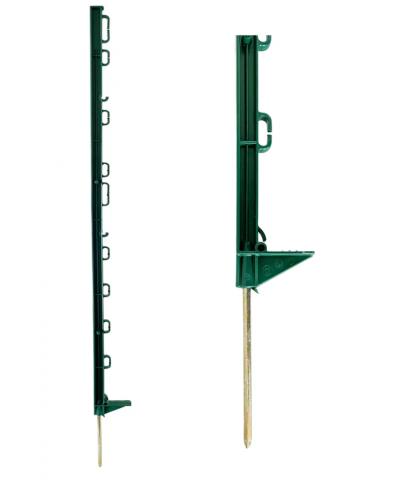 Stâlpișori plastic NEXON STANDARD pentru gard electric 100 bucăți - verde [3]