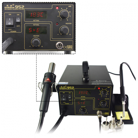 Statie de lipit cu aer cald si letcon Gordak 952 [2]