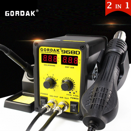 Statie de lipit cu aer cald si letcon Gordak 968D [1]