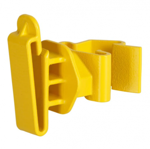 Izolatori pentru Stâlpuri modulare de tip T-Post - Izolator pentru banda gard electric T-post NEXON modular galben