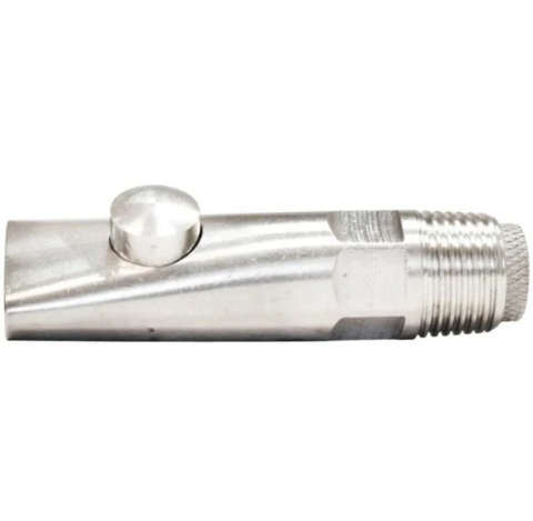 Suzeta din inox cu bila 8x2,1cm adapare porci si vitei [3]