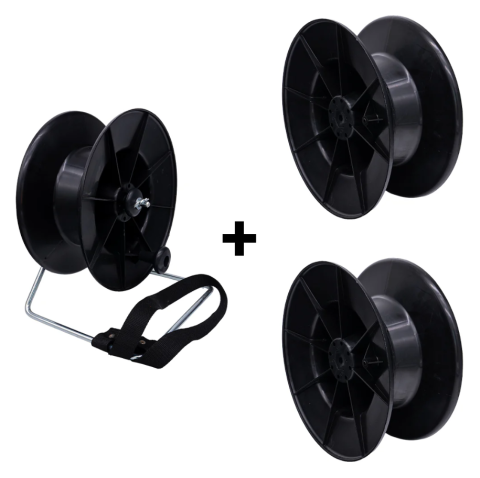 Derulator Fir Gard electric - Tambur derulator gard electric cu centură + 2 bobine NEXON (DER05)