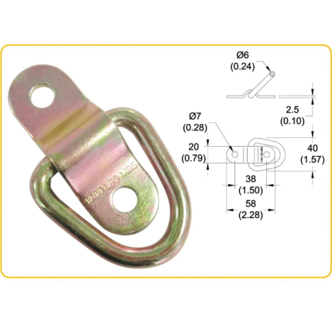 Veriga de fixare cu gaică, oțel galvanizat [2]