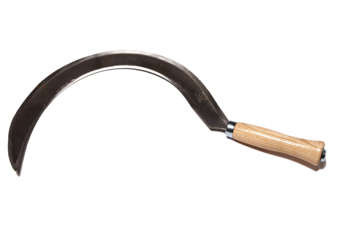 Seceră de grădină, forjată, dreptaci, cu mâner de frasin 14 cm [1]