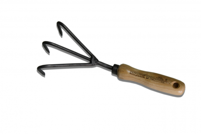 Cultivator 3 dinți (forjați) cu mâner de frasin 14 cm [1]