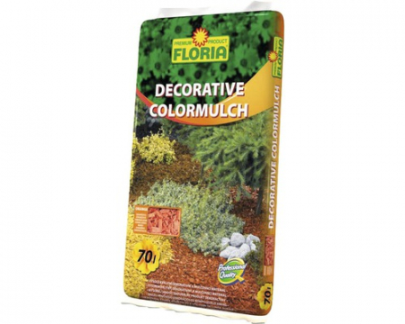 Decor si protecție plante - Scoarță decorativă portocaliu 70 l