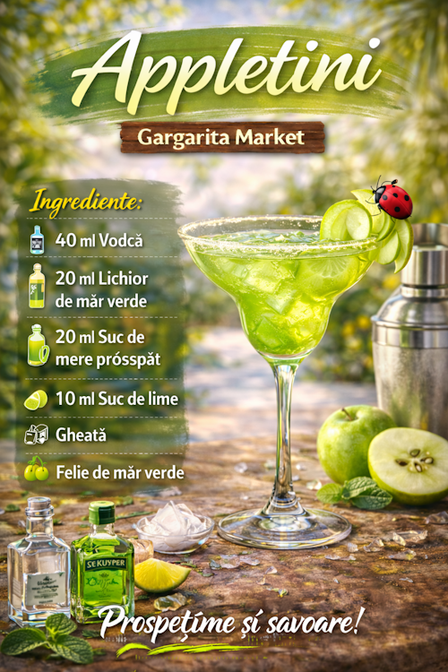 Appletini – Cocktail elegant cu aromă de măr | Gargarita Market