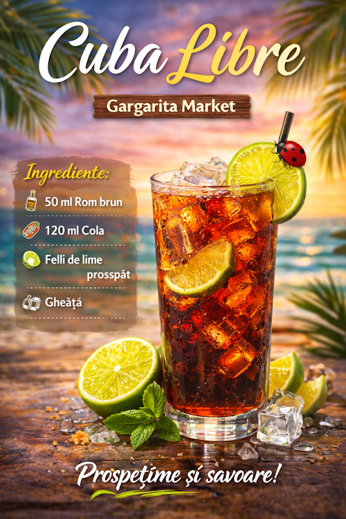 Cuba Libre – Rețeta Originală, Istoric și Mod de Preparare | Gargarita Market