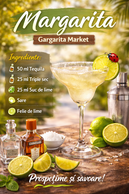 Margarita – Rețetă originală de cocktail cu tequila | Gargarita Market