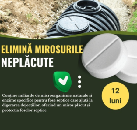 Bioactivatori Fosa Septica SepticPro ECOBACTBP52 – 52 Pastile (12 luni) [1]