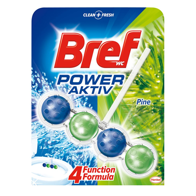 Bref Power Aktiv Odorizant Toaletă 50g – Curățare și Prospețime de Lungă Durată