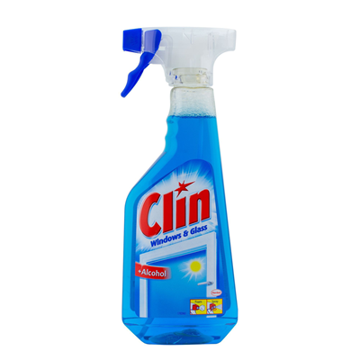 Detergenți - Clin Detergent Geamuri Blue 500ml cu Alcool – Curățare Fără Urme