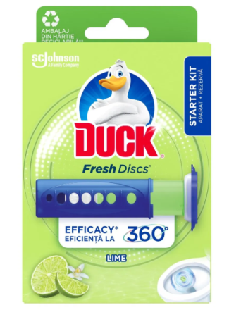 Odorizanți Wc - DUCK Odorizant WC Fresh Discs Lime 36 ml | Gărgărița Market