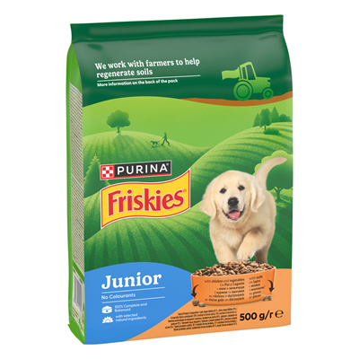 Friskies Junior Câini Pui și Legume 500 g | Hrană Uscată | Gărgărița Market