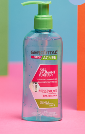 Cosmetice - Gerovital - Gel Spumant Purifiant - Stop Acnee - 150mL