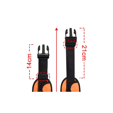 Lemontti Centură de Alergare cu Suport pentru Sticlă și Căști – Portocaliu [4]