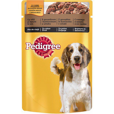 Pedigree Hrană Umedă Câini Vită-Miel 100 g | Plic | Gărgărița Market
