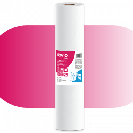 Role Cearsaf Medical - Sovio - Rolă Cearșaf Medical 50 cm Lățime, Celuloză 2 straturi, 50m