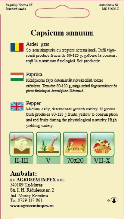 Seminte Ardei Gras Superior 30 gr [1]