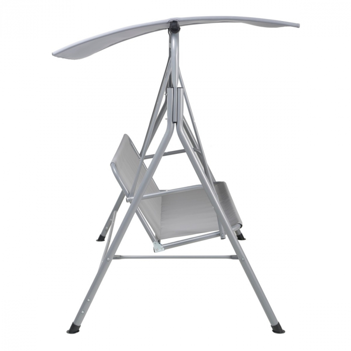 Balansoar gradina, 3 persoane, structura metal, gri, 170 x 120 x 153 cm [3]
