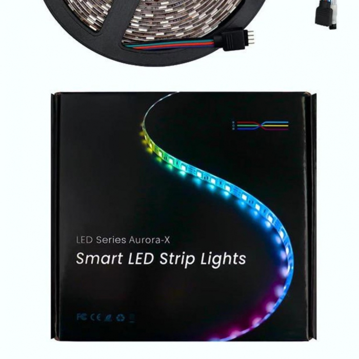 Banda Led Smart 3528 RGB 300led , 5m , WI-FI + Telecomanda , Aplicatie [3]