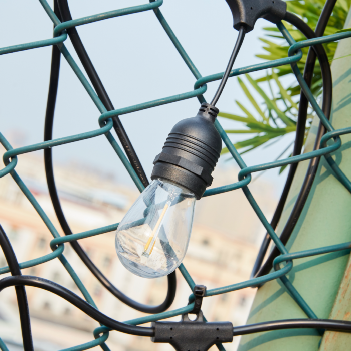 Ghirlanda Led, 100 Metri cu 200 Becuri Led Filament 2W incluse E27, IP65 [17]