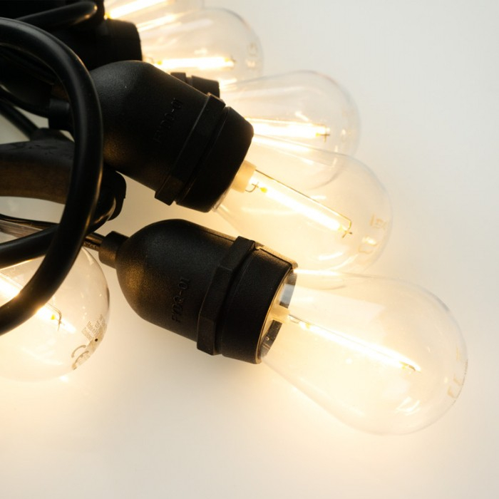 Ghirlanda Led Profesionala 50M cu 100 Becuri Led incluse E27, IP65 , lumina calda [3]