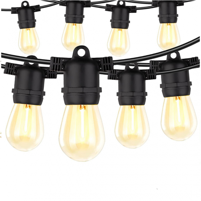 Ghirlanda Led 50m cu 50 becuri,Becuri Incluse,Lumina Calda,IP65 [3]