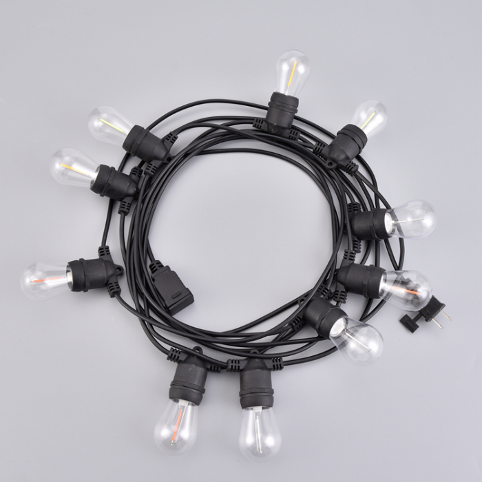 Ghirlanda luminoasa 30 metri cu 30 becuri led S14 conectabila E27 lumina calda 2700k de exterior/interior [9]