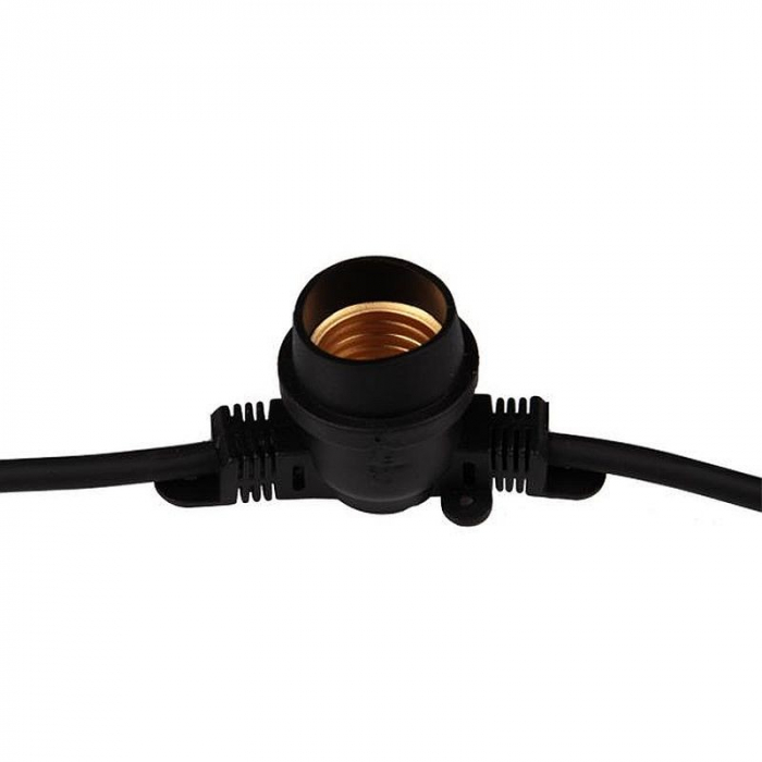 Ghirlanda luminoasa 50 metri cu 50 becuri led S14 conectabila E27 lumina calda 2700k de exterior/interior [7]
