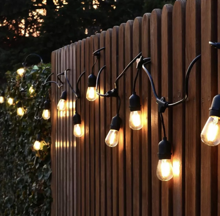 Ghirlanda luminoasa cu pendul 30 metri cu 30 becuri led S14 conectabila E27 lumina calda 2700k de exterior/interior [3]