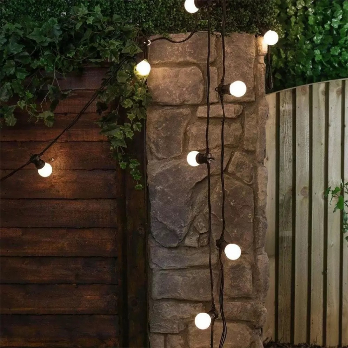 Ghirlanda luminoasa led 10 m x 20 de becuri 0.5 w , lumina rece 6000k , conectabila [10]