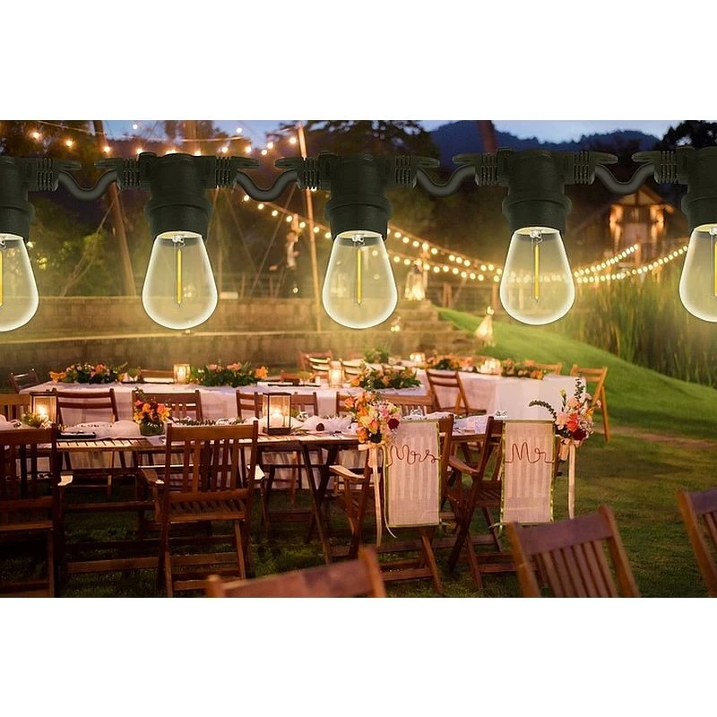 Ghirlanda Luminoasa Led 50 metri cu 100 becuri , 220V , 2700K , IP65 , E27 , becuri incluse [10]