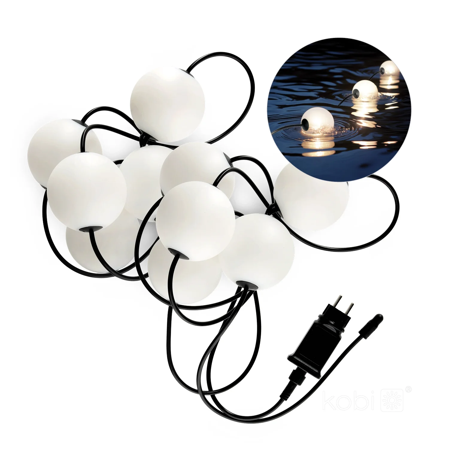 Ghirlanda profesionala 10 bile LED, IP67, 2500K, PREMIUM [5]