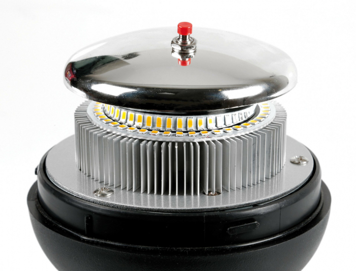 Girofar auto stroboscopic galben LED cu fixare DIN 12/24V RL-9 [4]