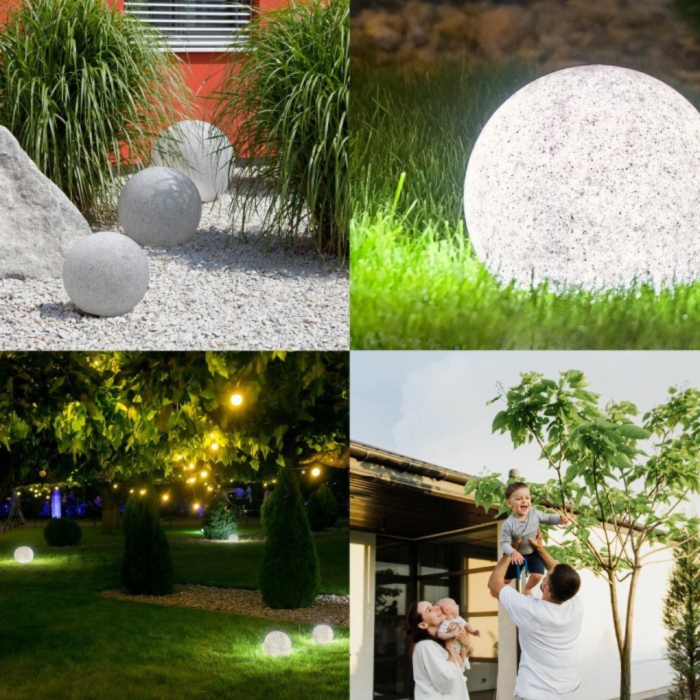 Glob Luminos Pentru Gradina , E27 max. 1x40W , Ø40 cm, pentru exterior IP65,230V [3]